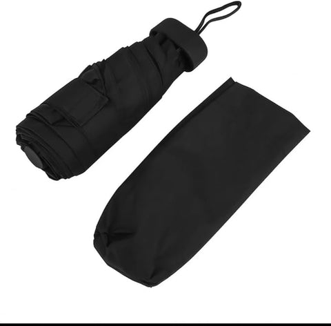 Paraguas de Bolsillo Plegable, 105 cm de Diámetro, con Correa de Transporte