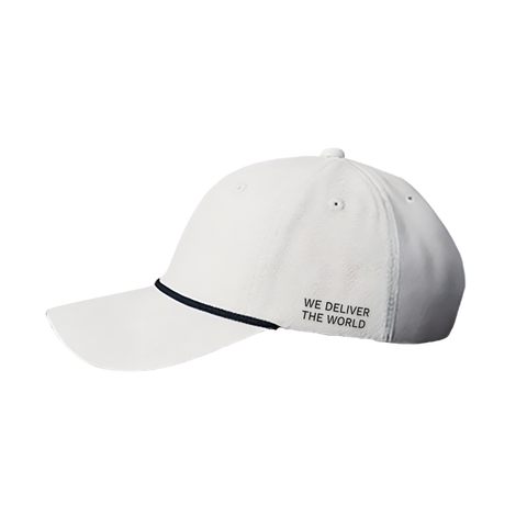 Gorra PANGGA Unisex Ajustable , Estilo Deportivo y Urbano | Color Blanco con Detalle Azul Marino |, Ligera y Transpirable , Ideal para Diario, Exterior y Promocionales