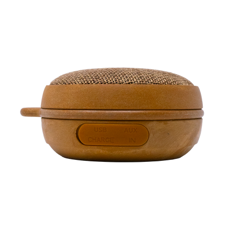 BOCINA ECO-BEATT TSS4 Resistente al Agua, Bluetooth, Inalámbrica,Hecho de Material Eco-Wood y Yute con + De 7 Horas Continuas de Bateria y Sonido Superb-Bass.