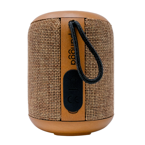 BOCINA ECO-BEATT TSS3 , Bluetooth, Inalámbrica , Resistente al Agua, Hecho de Material Eco-Wood y Yute con + De 15 Horas Continuas de Reproduccion y Sonido Superb-Bass.