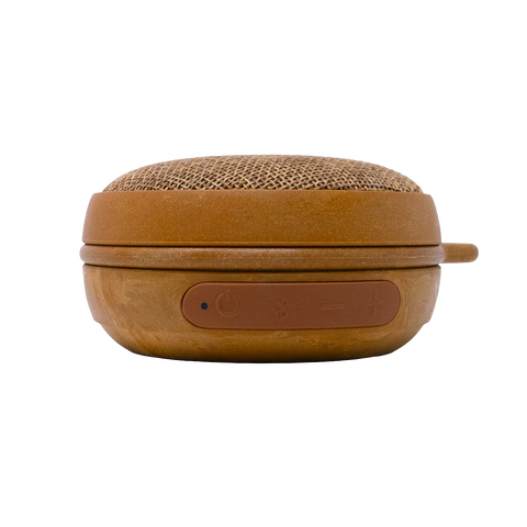BOCINA ECO-BEATT TSS4 Resistente al Agua, Bluetooth, Inalámbrica,Hecho de Material Eco-Wood y Yute con + De 7 Horas Continuas de Bateria y Sonido Superb-Bass.