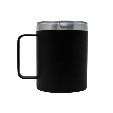 TERMO YAKK SS12 con asa de acero inoxidable ALLOYTECH y aislamiento hermético, con tapa corrediza ANTI-LEEK, Tazas que se Mantienen Frías y Calientes, 350 ml