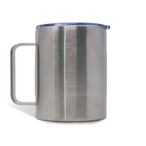TERMO YAKK SS12 con asa de acero inoxidable ALLOYTECH y aislamiento hermético, con tapa corrediza ANTI-LEEK, Tazas que se Mantienen Frías y Calientes, 350 ml