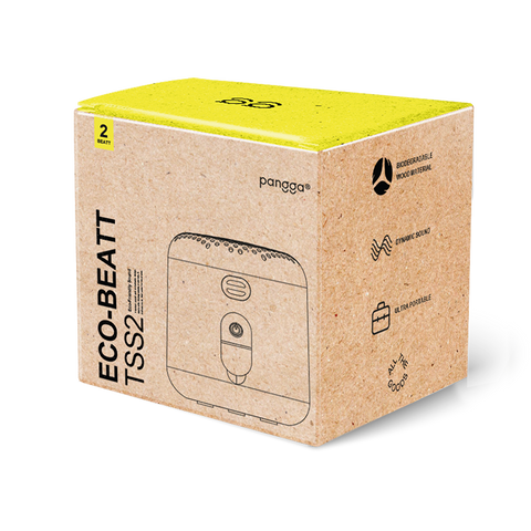 BOCINA ECO-BEATT TSS2 , Bluetooth, Inalámbrica Resistente al Agua, Hecho de Material Eco-Wood con + De 6 Horas Continuas de Reproduccion.