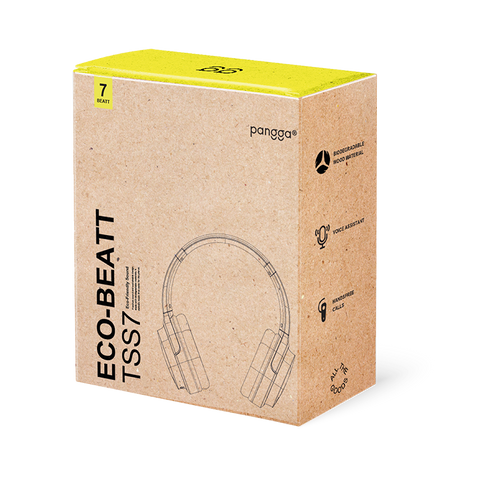 AUDÍFONOS INALÁMBRICOS ECO-BEATT TSS7 Bluetooth con Cancelación de Ruido,+ de 20 Horas de Reproduccion Continua, Asistente de Voz, Sonido Superb-Bass y Entrada Tipo c