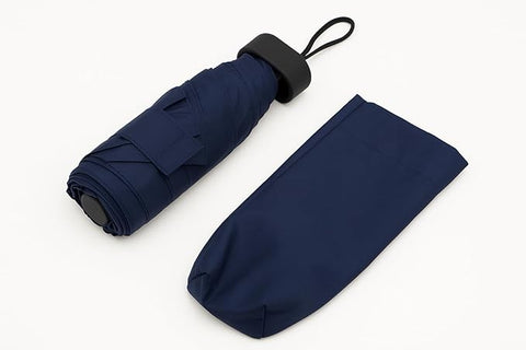 Paraguas de Bolsillo Plegable, 105 cm de Diámetro, con Correa de Transporte