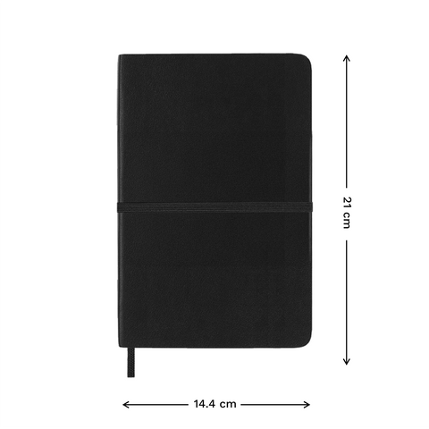 Libreta ecológica CRAFTT SC11 tamaño A5  (14.4 x 21 cm), con 100 hojas y cubierta suave hecha de botellas y papel reciclado. Ideal para notas, bocetos o diario. Diseño resistente, profesional y sustentable.