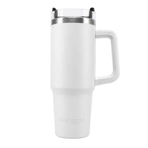 THERMO YAKK PP30 con aza y aislamiento hermético ALLOYTECH, tapa corrediza y popote , 900 ml