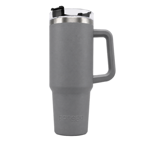 THERMO YAKK PP30 con aza y aislamiento hermético ALLOYTECH, tapa corrediza y popote , 900 ml