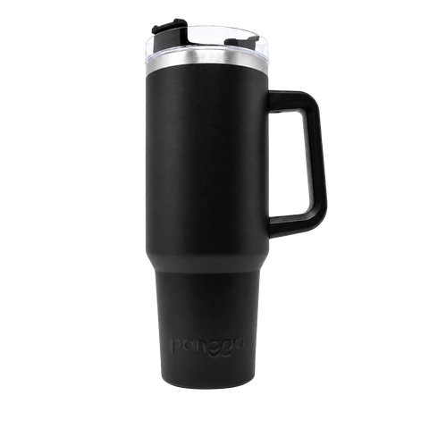 THERMO YAKK PP40 con aza y aislamiento hermético ALLOYTECH, tapa corrediza y popote , 1200 ml