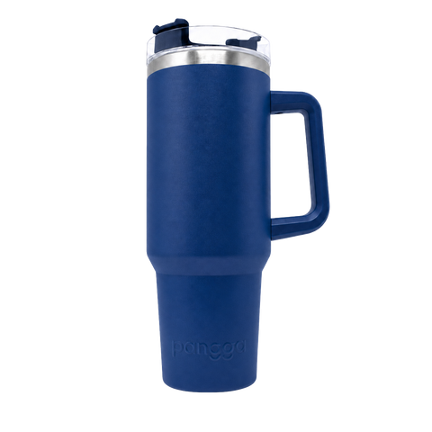 THERMO YAKK PP40 con aza y aislamiento hermético ALLOYTECH, tapa corrediza y popote , 1200 ml