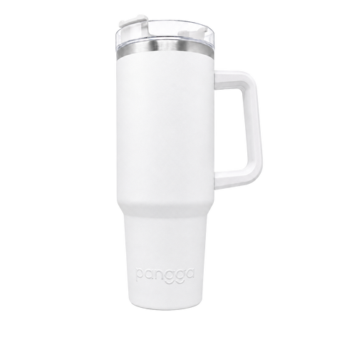 THERMO YAKK PP40 con aza y aislamiento hermético ALLOYTECH, tapa corrediza y popote , 1200 ml