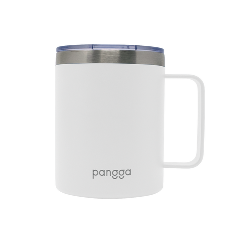 TERMO YAKK SS12 con asa de acero inoxidable ALLOYTECH y aislamiento hermético, con tapa corrediza ANTI-LEEK, Tazas que se Mantienen Frías y Calientes, 350 ml
