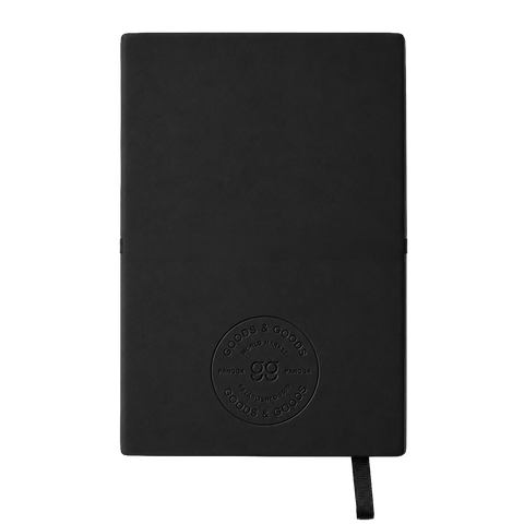 Libreta ecológica CRAFTT SC11 tamaño A5  (14.4 x 21 cm), con 100 hojas y cubierta suave hecha de botellas y papel reciclado. Ideal para notas, bocetos o diario. Diseño resistente, profesional y sustentable.
