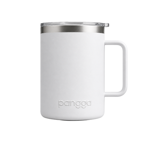 TERMO YAKK SS12 con asa de acero inoxidable ALLOYTECH y aislamiento hermético, con tapa corrediza ANTI-LEEK, Tazas que se Mantienen Frías y Calientes, 350 ml