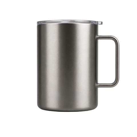 TERMO YAKK SS12 con asa de acero inoxidable ALLOYTECH y aislamiento hermético, con tapa corrediza ANTI-LEEK, Tazas que se Mantienen Frías y Calientes, 350 ml