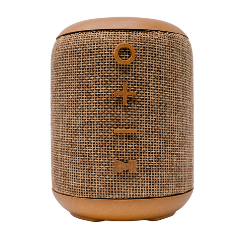 BOCINA ECO-BEATT TSS3 , Bluetooth, Inalámbrica , Resistente al Agua, Hecho de Material Eco-Wood y Yute con + De 15 Horas Continuas de Reproduccion y Sonido Superb-Bass.