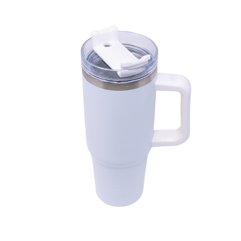 THERMO YAKK PP30 con aza y aislamiento hermético ALLOYTECH, tapa corrediza y popote , 900 ml