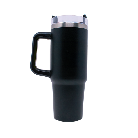 THERMO YAKK PP30 con aza y aislamiento hermético ALLOYTECH, tapa corrediza y popote , 900 ml