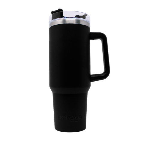 THERMO YAKK PP40 con aza y aislamiento hermético ALLOYTECH, tapa corrediza y popote , 1200 ml