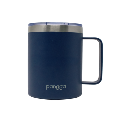 TERMO YAKK SS12 con asa de acero inoxidable ALLOYTECH y aislamiento hermético, con tapa corrediza ANTI-LEEK, Tazas que se Mantienen Frías y Calientes, 350 ml