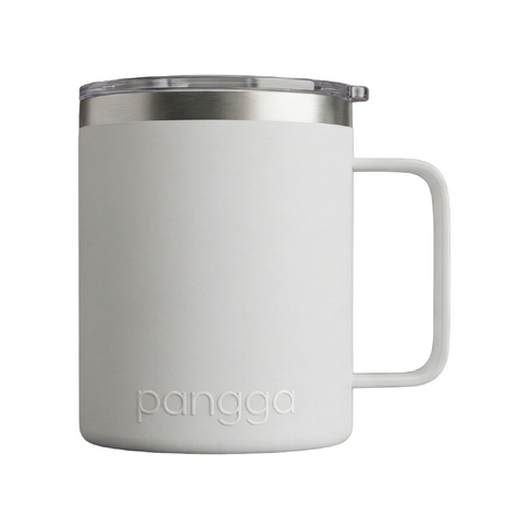 TERMO YAKK SS12 con asa de acero inoxidable ALLOYTECH y aislamiento hermético, con tapa corrediza ANTI-LEEK, Tazas que se Mantienen Frías y Calientes, 350 ml