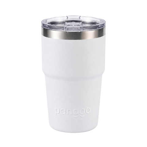 TERMO YAKK SS16 con asa de acero inoxidable ALLOYTECH y aislamiento hermético, con tapa corrediza ANTI-LEEK, Tazas que se Mantienen Frías y Calientes, 350 ml