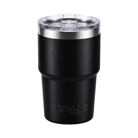 TERMO YAKK SS16 con asa de acero inoxidable ALLOYTECH y aislamiento hermético, con tapa corrediza ANTI-LEEK, Tazas que se Mantienen Frías y Calientes, 350 ml