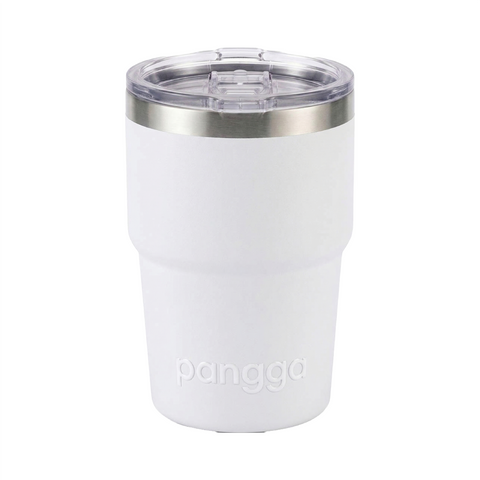 TERMO YAKK SS16 con asa de acero inoxidable ALLOYTECH y aislamiento hermético, con tapa corrediza ANTI-LEEK, Tazas que se Mantienen Frías y Calientes, 350 ml