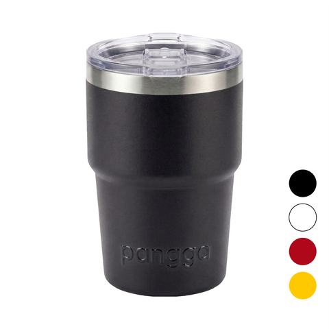 TERMO YAKK SS16 con asa de acero inoxidable ALLOYTECH y aislamiento hermético, con tapa corrediza ANTI-LEEK, Tazas que se Mantienen Frías y Calientes, 350 ml