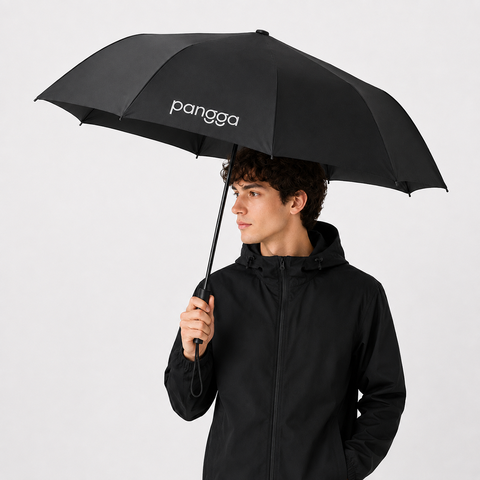 Paraguas de Bolsillo Plegable, 105 cm de Diámetro, con Correa de Transporte