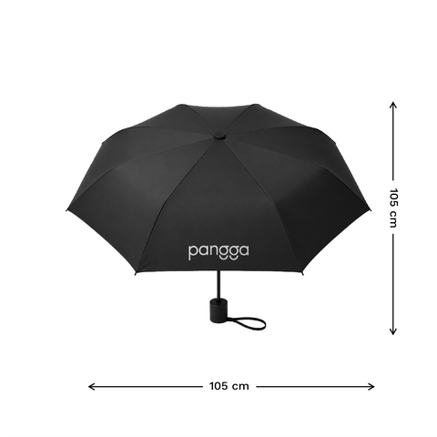 Paraguas de Bolsillo Plegable, 105 cm de Diámetro, con Correa de Transporte