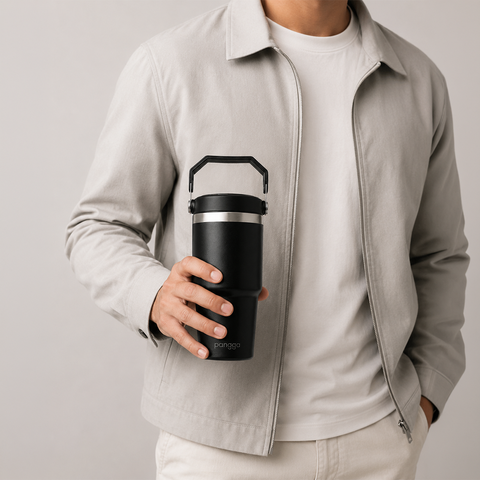 Termo YAKK T159 800ml ,  Acero Inoxidable Doble Pared , Aislamiento al Vacío , Con Tapa Hermética y Popote ,  Mantiene Bebidas Frías o Calientes ,  Ideal para Diario y Exterior