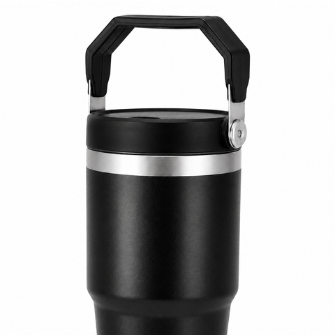 Termo YAKK T159 800ml ,  Acero Inoxidable Doble Pared , Aislamiento al Vacío , Con Tapa Hermética y Popote ,  Mantiene Bebidas Frías o Calientes ,  Ideal para Diario y Exterior